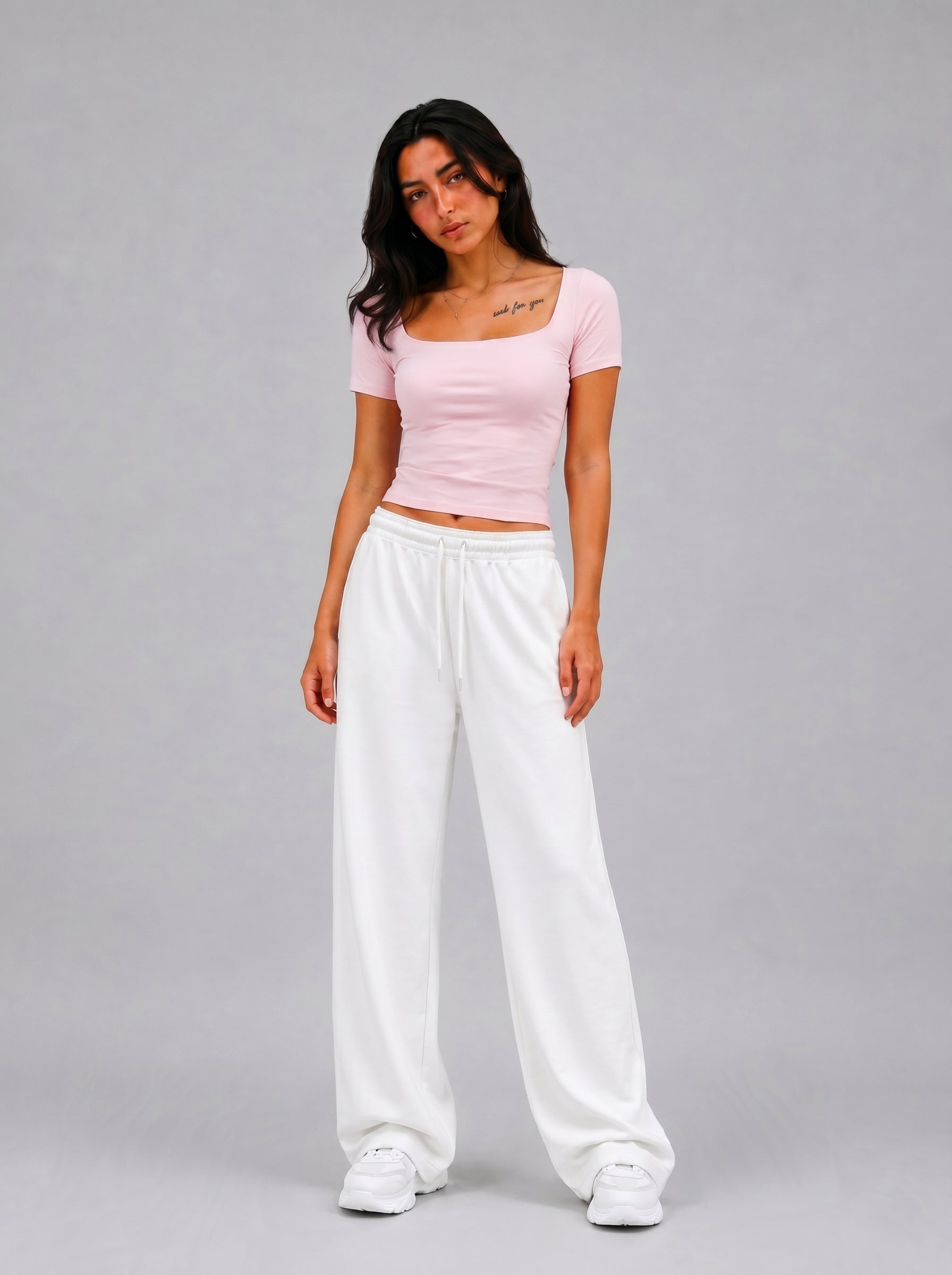 Open Square Neck Basic Top – Premium Cotton