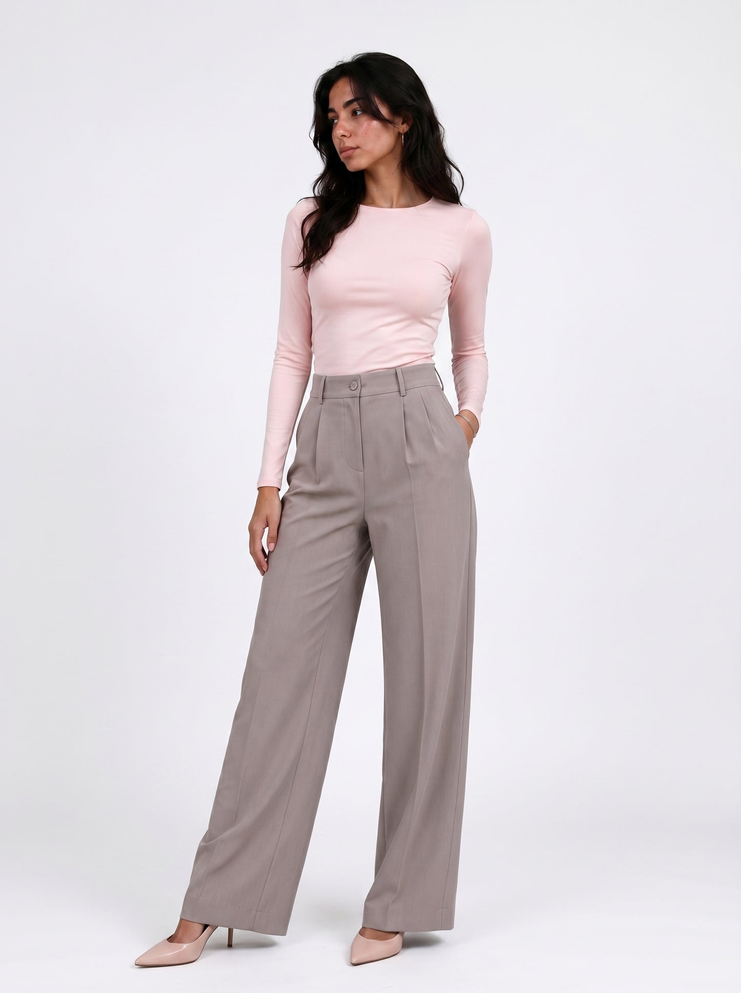Close Round Long Sleeve Top – Premium Cotton