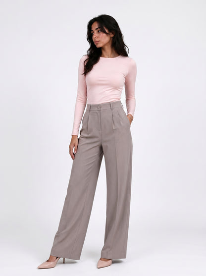 Close Round Long Sleeve Top – Premium Cotton