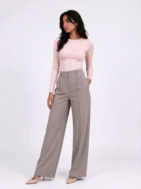 Close Round Long Sleeve Top – Premium Cotton