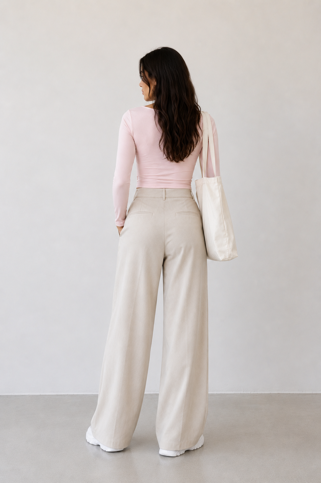 Open Round Long Sleeve Top – Premium Cotton