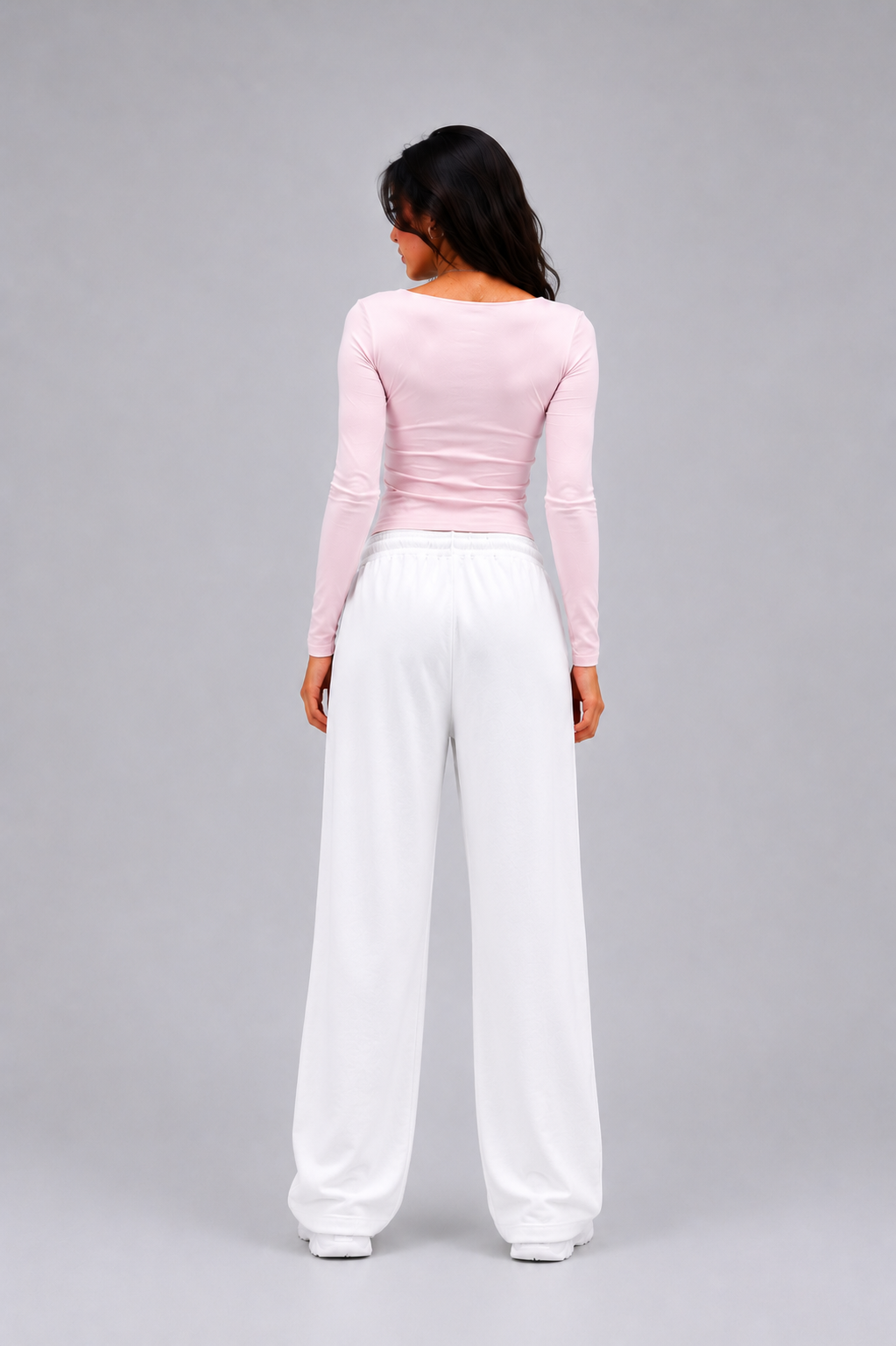 Open Square Long Sleeve Top – Premium Cotton