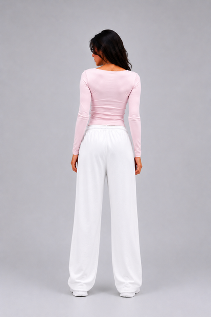 Open Square Long Sleeve Top – Premium Cotton