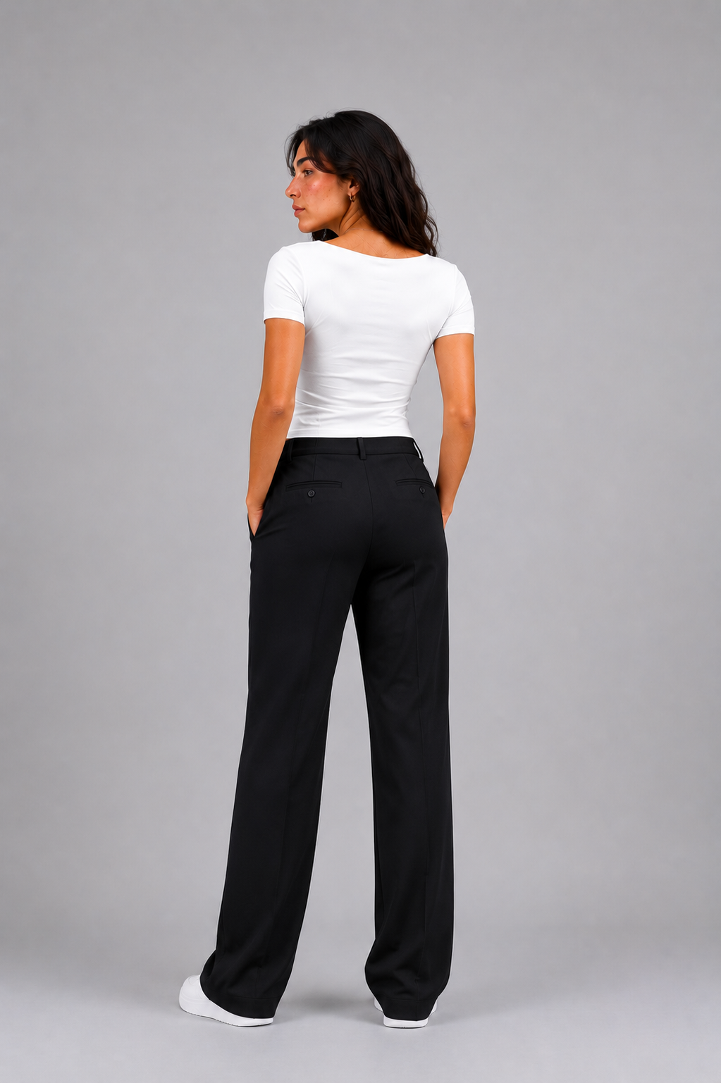 Open Square Neck Basic Top – Premium Cotton