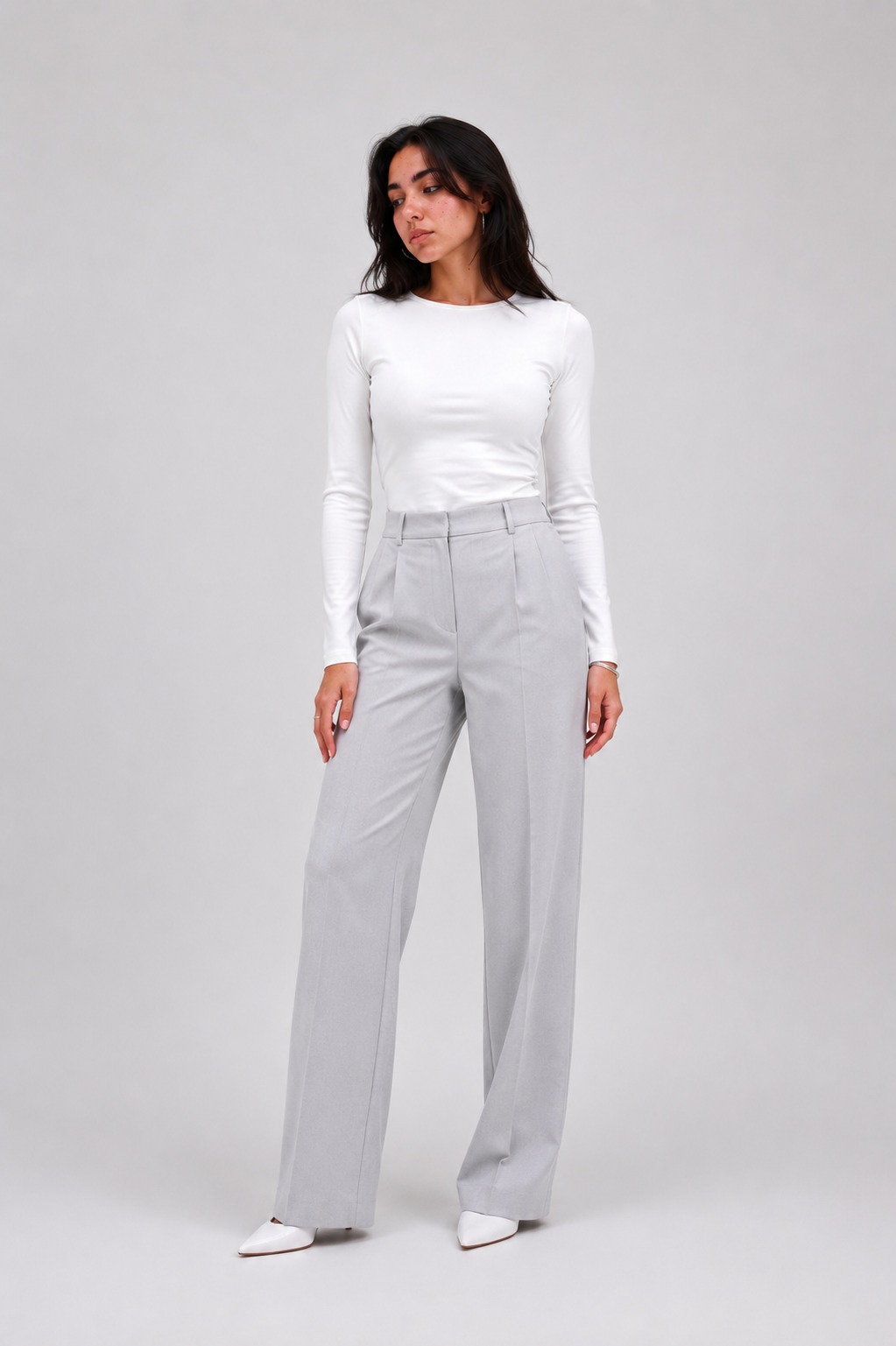 Close Round Long Sleeve Top – Premium Cotton