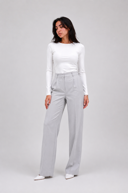Close Round Long Sleeve Top – Premium Cotton