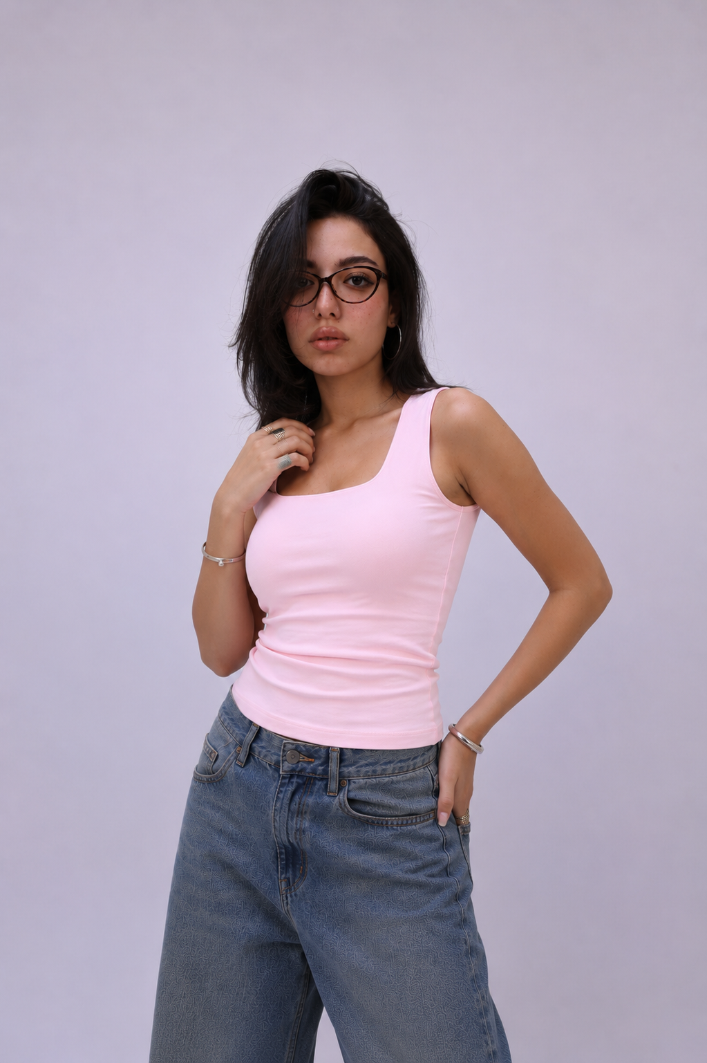 REFINED SQUARE NECK TANK TOP