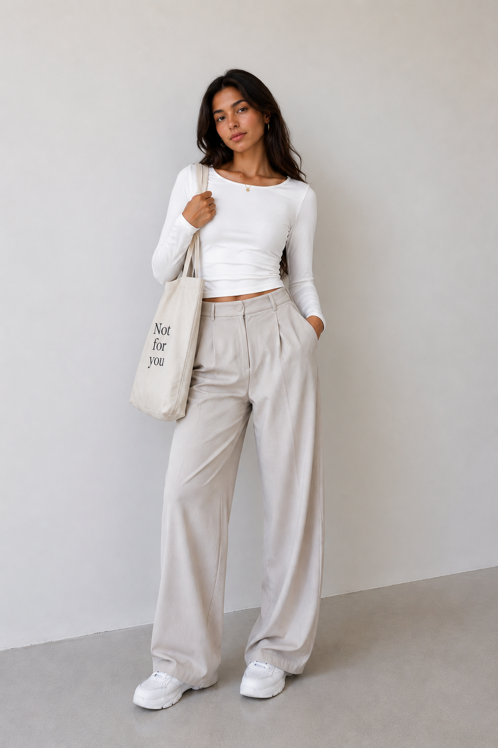 Open Round Long Sleeve Top – Premium Cotton