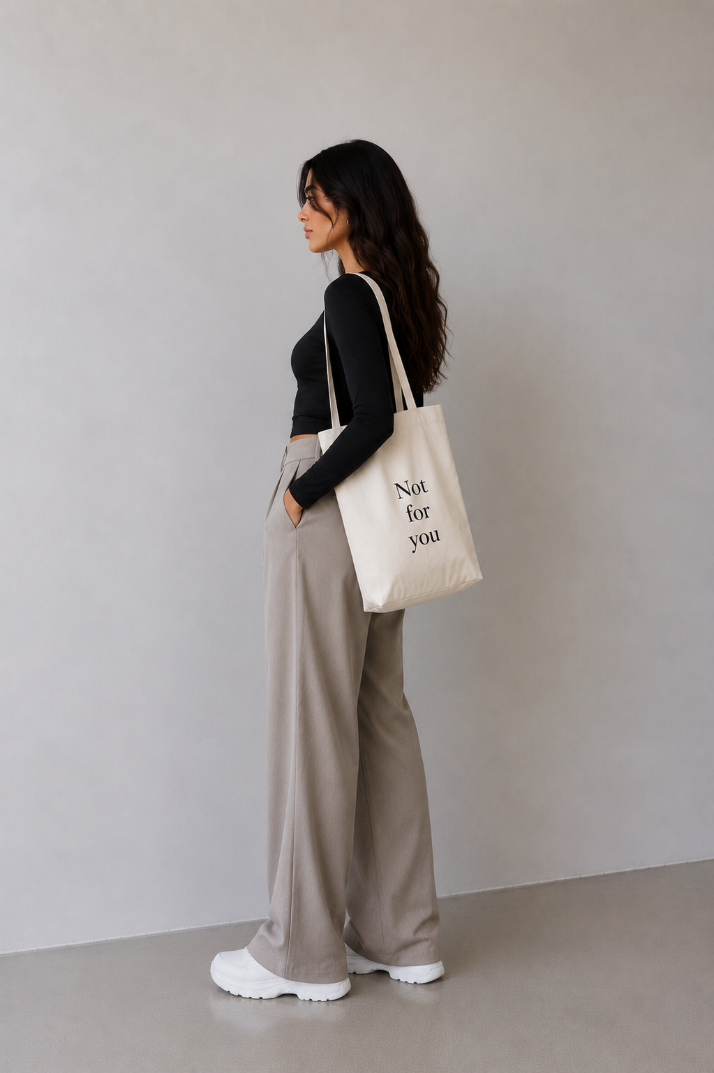 Open Round Long Sleeve Top – Premium Cotton