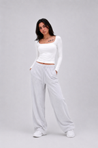 Open Square Long Sleeve Top – Premium Cotton
