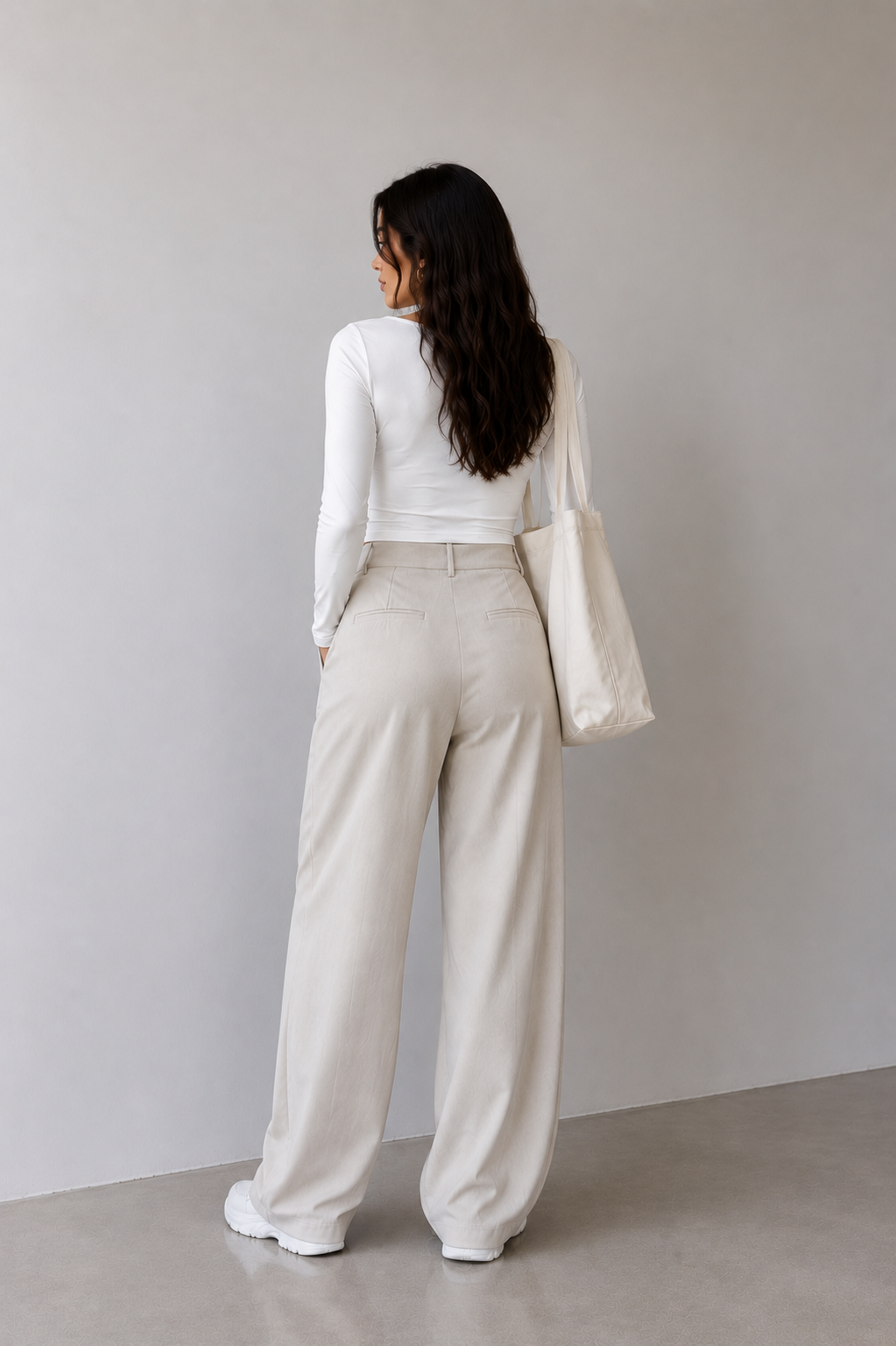 Open Round Long Sleeve Top – Premium Cotton