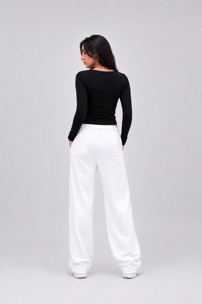 Open Square Long Sleeve Top – Premium Cotton