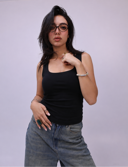 REFINED SQUARE NECK TANK TOP